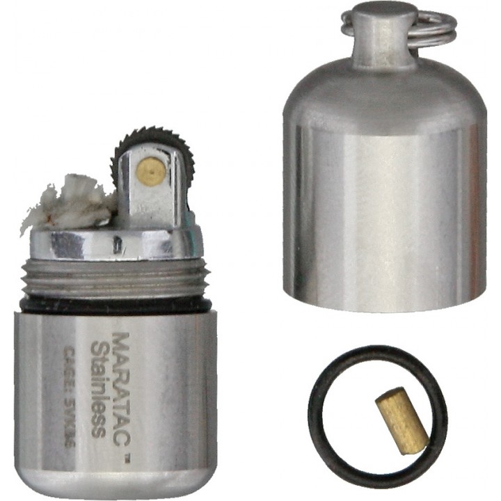Зажигалка Maratac Stainless Split Peanut Lighter (нержавеющая сталь)