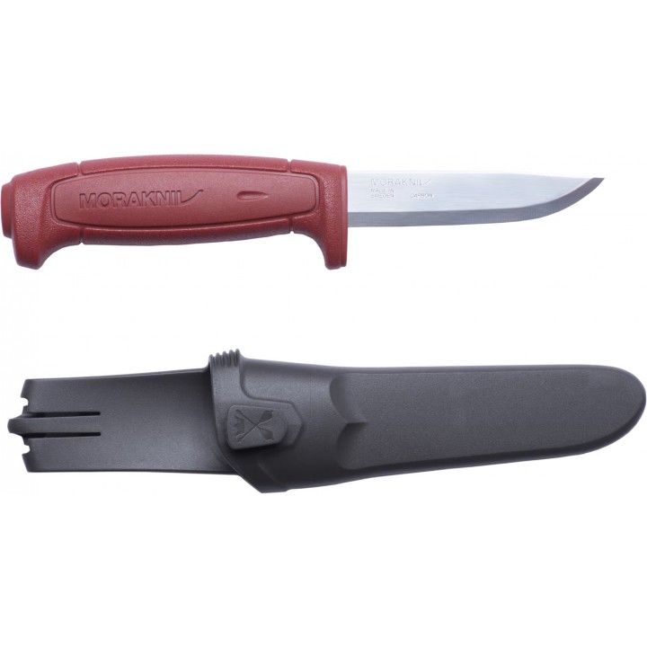 Нож Morakniv Basic углеродистая сталь, красный