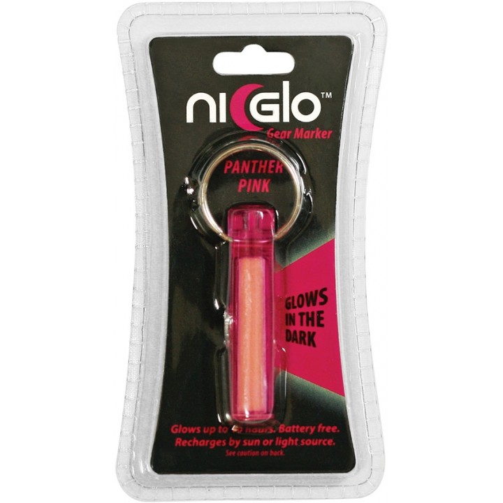 Светонакопительный брелок Ni-Glo (розовый)