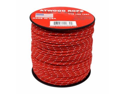 Шнур 1/16 Atwood Rope MFG, 30 м (красно-белый)