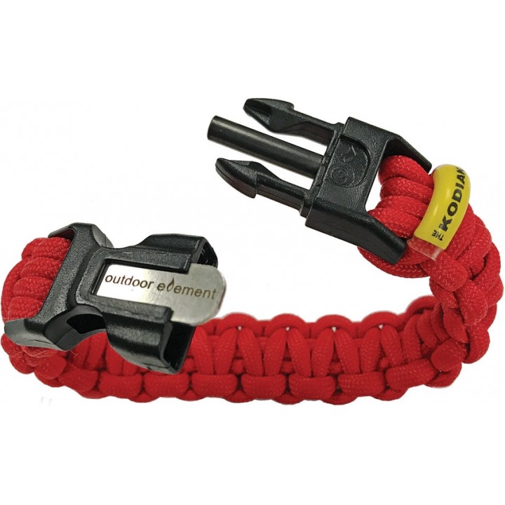Браслет для выживания Outdoor Element Kodiak (красный)