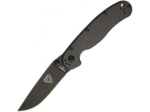 Складной нож Ontario RAT II D2 (Black-Carbon)