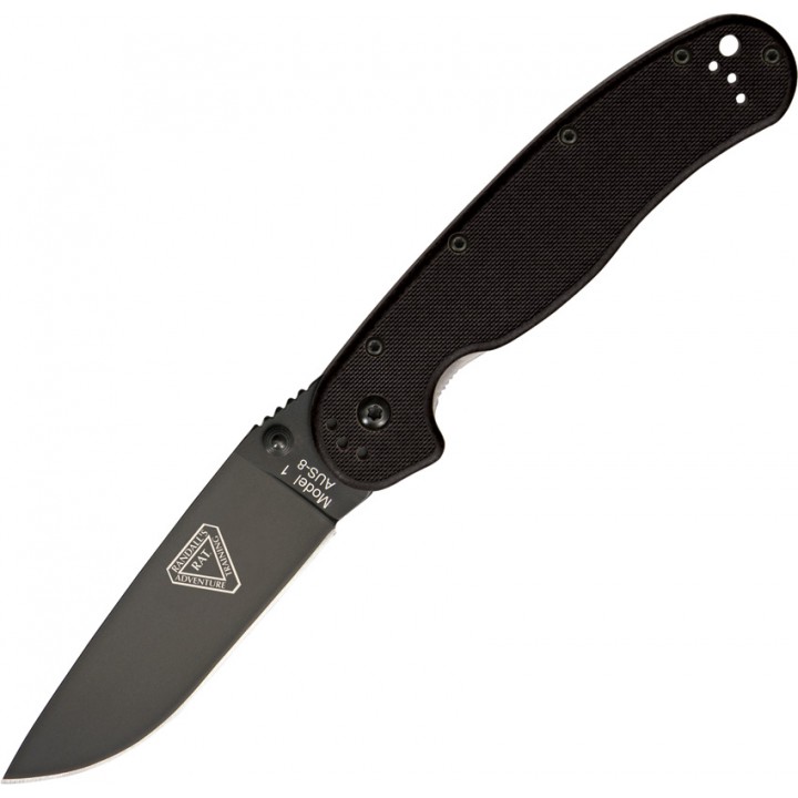 Складной нож Ontario RAT I AUS-8 (Black-Black)