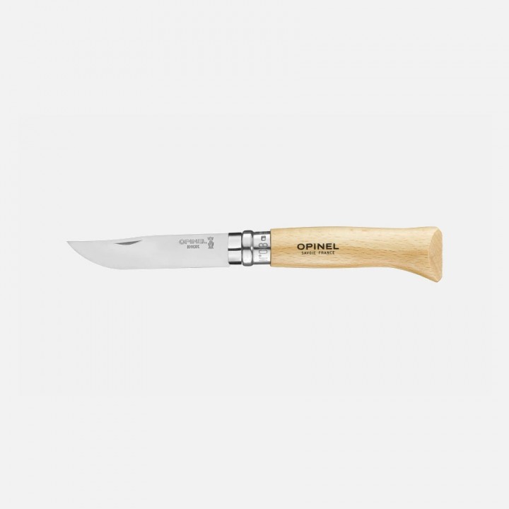 Нож Opinel №8, нержавеющая сталь, рукоять из бука