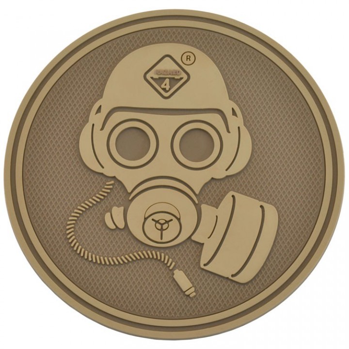 Нашивка-патч Hazard 4 Special Forces Gas Mask (койот)