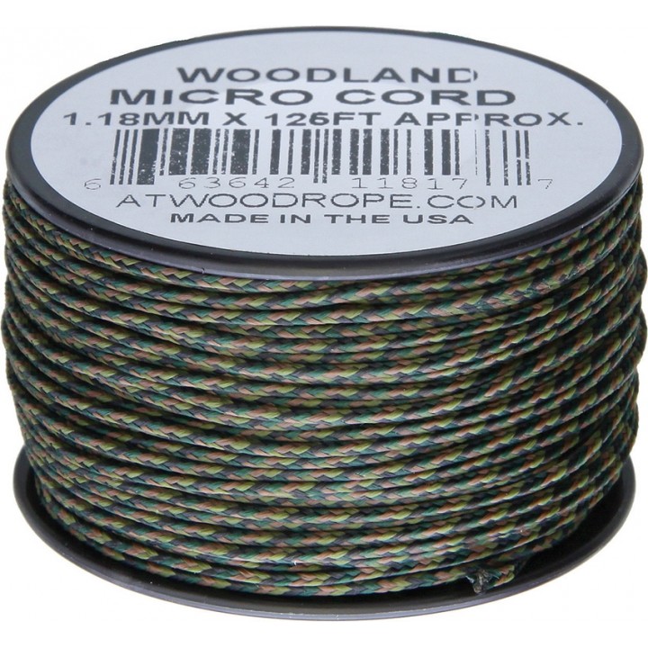 Микрокорд Atwood Rope MFG, 38 м (лесной камуфляж)