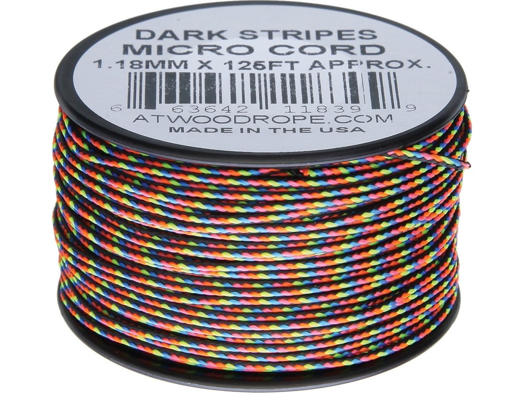 Микрокорд Atwood Rope MFG, 38 м (темные полосы)