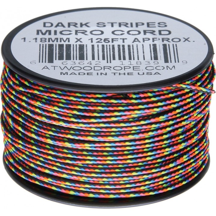 Микрокорд Atwood Rope MFG, 38 м (темные полосы)