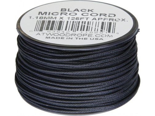 Микрокорд Atwood Rope MFG, 38 м (черный)