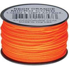 Микрокорд Atwood Rope MFG, 38 м (неон оранжевый)