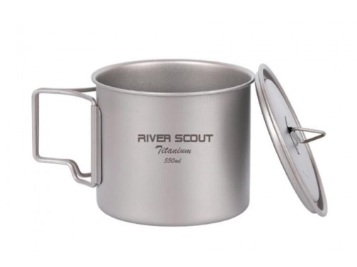 Титановая кружка River Scout с крышкой (550 мл)