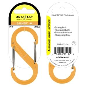 Карабин Nite Ize S-Biner #4 пластик (персиковый)