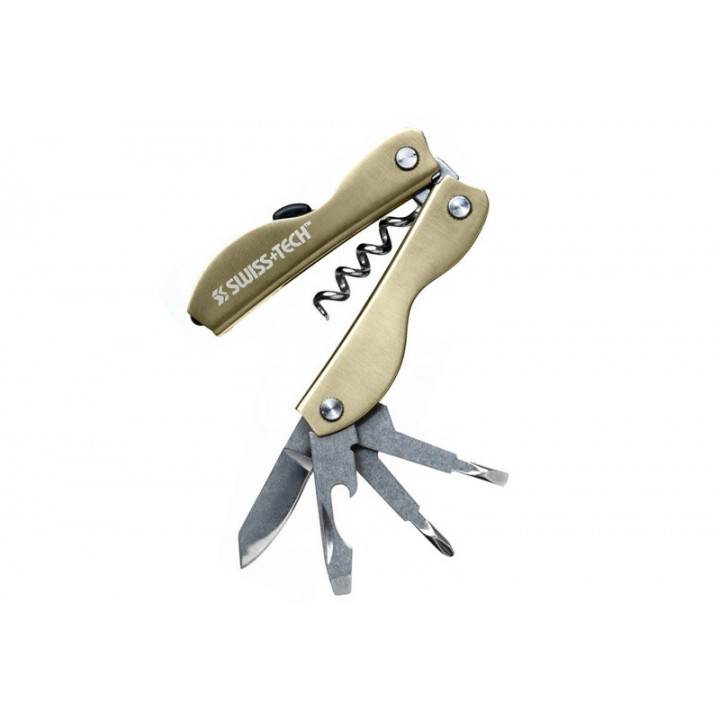 Мультитул Swiss+Tech Vintage Corkscrew (золотистый, подарочная упаковка)