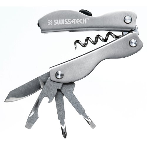 Мультитул Swiss+Tech Vintage Corkscrew (серый, блистер)