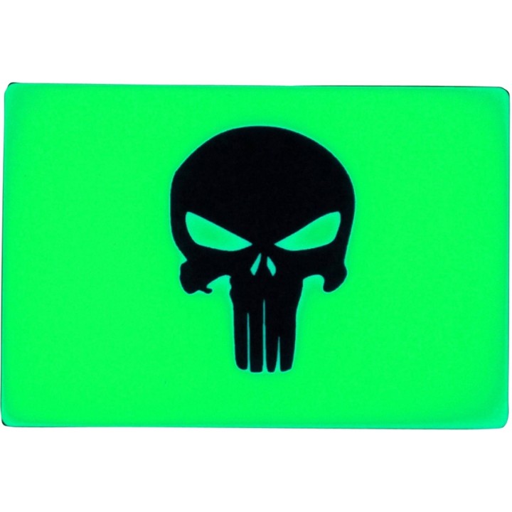 Светонакопительная нашивка-патч TEC Accessories Embrite Punisher (зеленый)