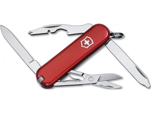 Нож-брелок Victorinox Rambler, 58 мм, 10 функций, красный
