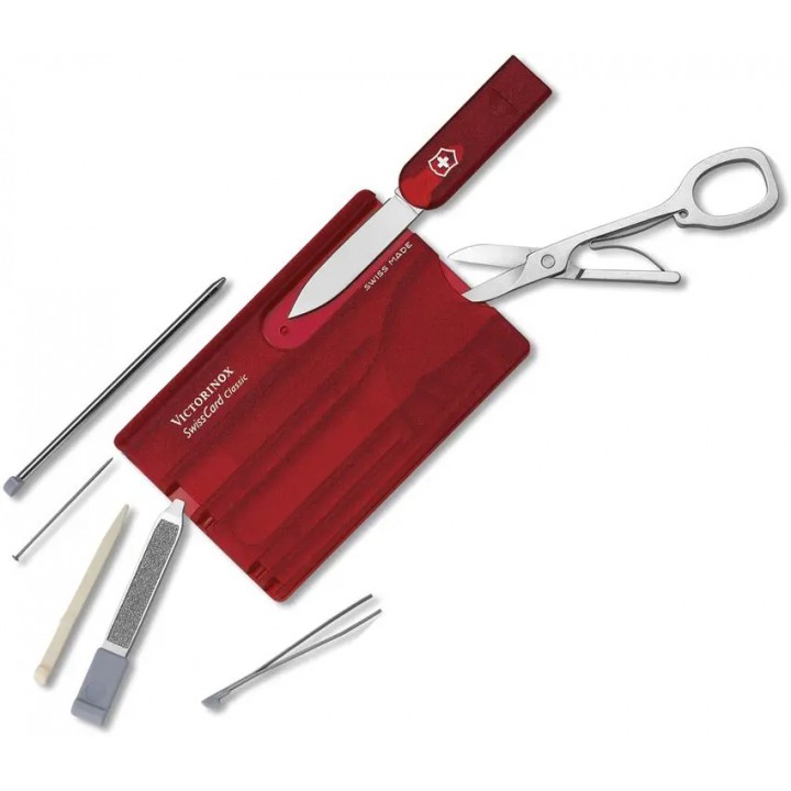 Швейцарская карточка VICTORINOX SwissCard Classic, красная