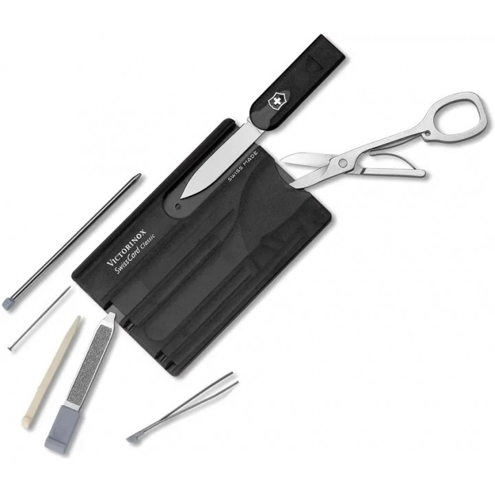 Швейцарская карточка VICTORINOX SwissCard Classic, чёрная