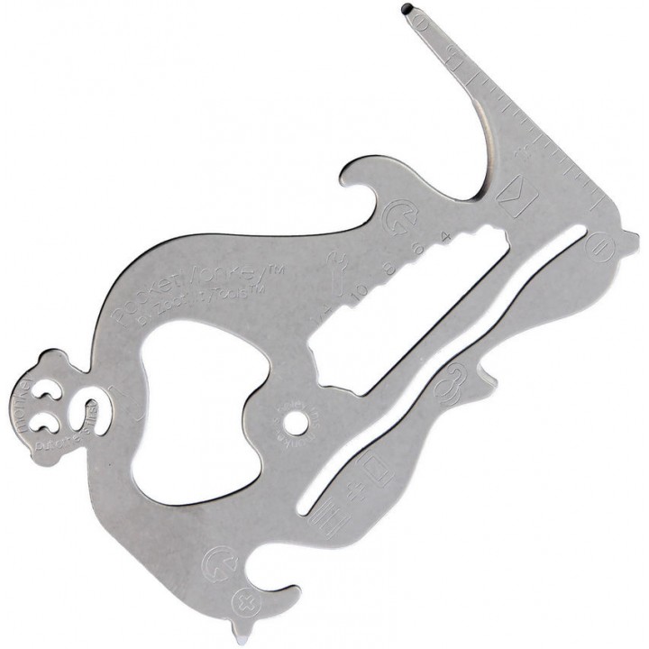 Zootility универсальный мультитул-кредитка Pocket Monkey Basic Multi Tool