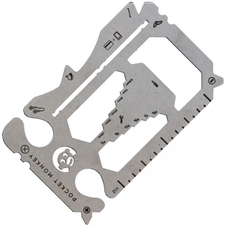 Zootility универсальный мультитул-кредитка Pocket Monkey-X Multi Tool