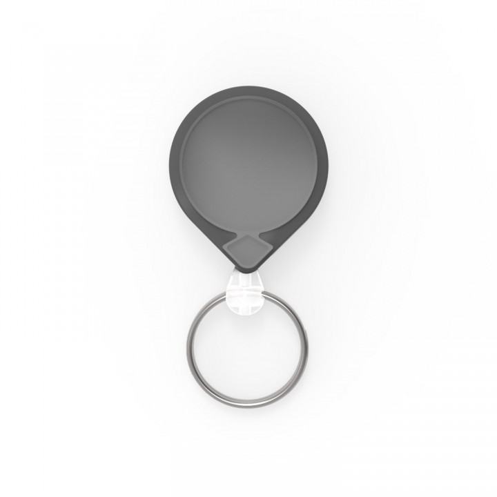 #24 Миниретрактор для ключей MINI-BAK, серый
