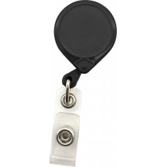 Ретрактор на клипсе с держателем бейджа MINI-BAK, серый