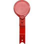#69T Миниретрактор для бейджа MINI-BAK ID TWIST FREE, вращающаяся клипса, цвет красный — основное фото
