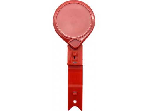 #69T Миниретрактор для бейджа MINI-BAK ID TWIST FREE, вращающаяся клипса, цвет красный