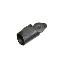 #481BPS-SDK Ретрактор с защитой ключей,кевлар.шнур 90см,петля на ремень до 5,7см.,корпус"чёрный винил", мягкая кожа,уп