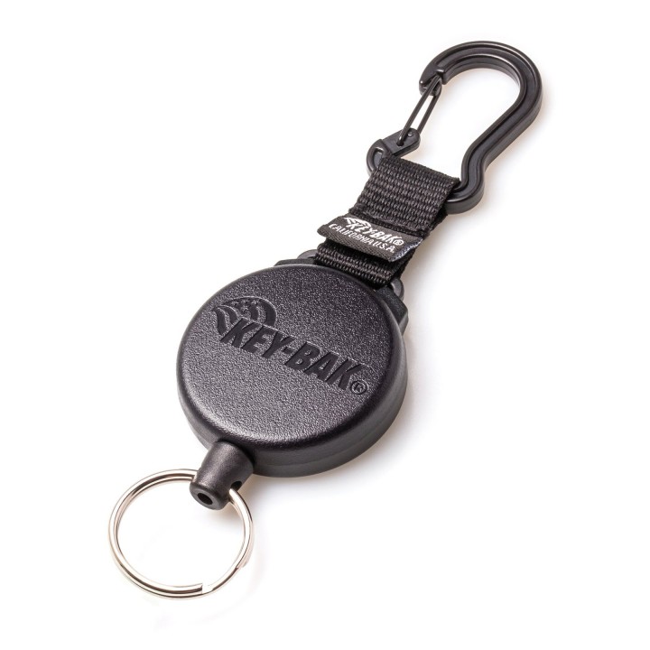 Ретрактор на карабине с кольцом для ключей KEY-BAK SECURIT HD, трос 120 см