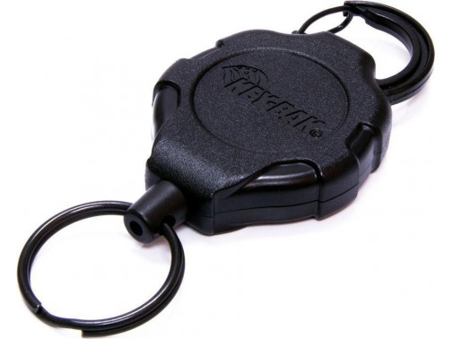 Ретрактор с автофиксацией на карабине c кольцом для ключей KEY-BAK Ratch-It SD, трос 90 см