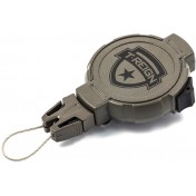 Ретрактор с фиксатором на клипсе Boomerang Tool T-Reign Large, оливковый, трос 120 см — основное фото