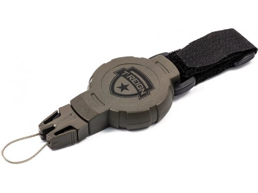 Ретрактор на петле Boomerang Tool T-Reign Medium, оливковый, трос 90 см