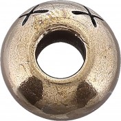 Бусина из бронзы для темляка из паракорда Audacious Concept Smiley Face Bead Small — дополнительное фото