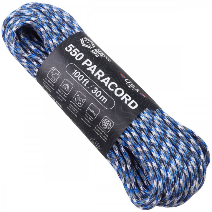 Паракорд Atwood Rope MFG 550 Blue Camo, 30 м