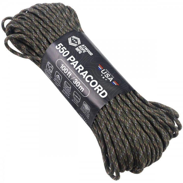 Паракорд Atwood Rope MFG 550 Digital Woodland, 30 м
