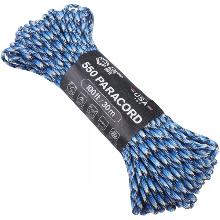 Паракорд Atwood Rope MFG 550 Blue Snake, 30 м