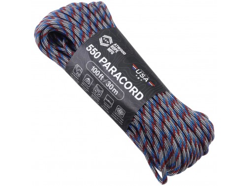 Паракорд Atwood Rope MFG 550 Captain America, 30 м