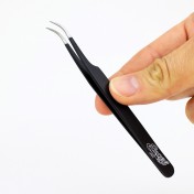 Закругленный пинцент для творчества и рукоделия Excel Blades Slant Point Tweezers — дополнительное фото