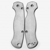 Сменные накладки для ножей Spyderco Para Military 2 Flytanium Classic (Titanium Stonewash) — дополнительное фото