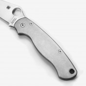Сменные накладки для ножей Spyderco Para Military 2 Flytanium Classic (Titanium Stonewash) — дополнительное фото