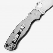 Сменные накладки для ножей Spyderco Para Military 2 Flytanium Classic (Titanium Stonewash) — дополнительное фото