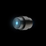 Заглушка с тритием для отверстия втулки для темляков для ножей Spyderco Para Military 2 и Para 3 Flytanium Lanyard Hole Stopper (Titanium Stonewash/Blue) — дополнительное фото