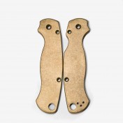 Сменные накладки для ножей Spyderco Para Military 2 Flytanium Classic (Brass Stonewash) — дополнительное фото
