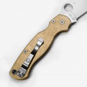 Сменные накладки для ножей Spyderco Para Military 2 Flytanium Classic (Brass Stonewash) — дополнительное фото