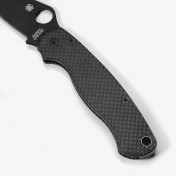 Сменные накладки для ножей Spyderco Para Military 2 Flytanium Classic (Carbon Fiber Basket Weave) — дополнительное фото