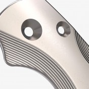 Сменные накладки для ножей Spyderco Para Military 2 Flytanium Lotus (Titanium Stonewash) — дополнительное фото