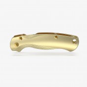 Сменные накладки для ножей Spyderco Para Military 2 Flytanium Lotus (Brass Stonewash) — дополнительное фото