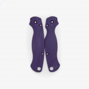 Сменные накладки для ножей Spyderco Para Military 2 Flytanium Lotus (G-10 Deep Purple) — дополнительное фото
