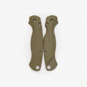 Сменные накладки для ножей Spyderco Para Military 2 Flytanium Lotus (G-10 OD Green) — дополнительное фото
